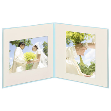 ペーパースクウェア台紙 No.1770 6切サイズ 2面（角×2枚） ブルー