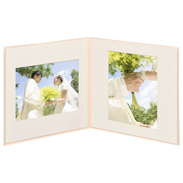 ペーパースクウェア台紙 No.1770 6切サイズ 2面（角×2枚） ピンク