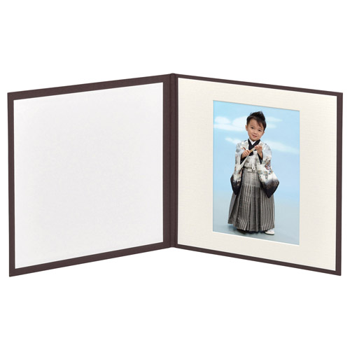 スクウェア台紙 No.2020 A4サイズ 1面(角) ブラウン