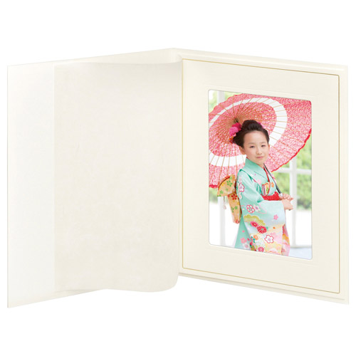 普通台紙 No.700 2L(カビネ)サイズ 1面(タテ) ホワイト(5枚セット)