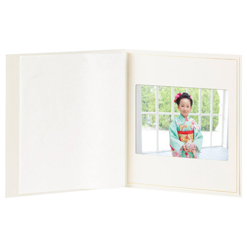 普通台紙 No.700 8切サイズ 1面（ヨコ） ホワイト