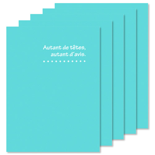 写真台紙 ランス ドゥ Lサイズ 2面（タテ・タテ） ブルー（5枚セット）