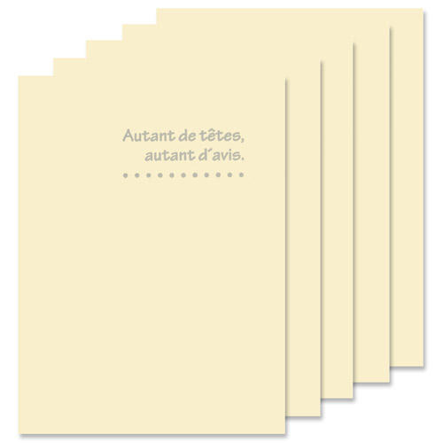 写真台紙 ランス ドゥ Lサイズ 2面（タテ・タテ） クリーム（5枚セット）