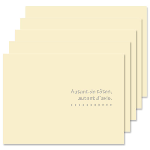 写真台紙 ランス ドゥ Lサイズ 2面（ヨコ・ヨコ） クリーム（5枚セット）