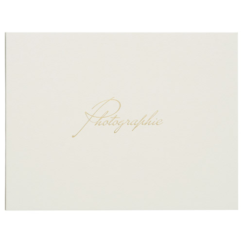 フォトメッセージカード ランス グラース Lサイズ 2面 ヨコ クリーム