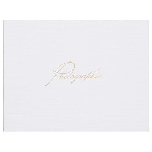フォトメッセージカード ランス グラース Lサイズ 2面 ヨコ ホワイト