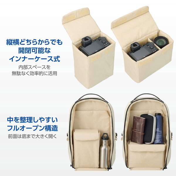 OUTDOOR PRODUCTS(アウトドアプロダクツ) カメラデイパック 04 アイボリー