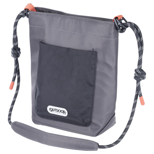 OUTDOOR PRODUCTS（アウトドアプロダクツ） ロープ カメラミニショルダーバッグ L グレー