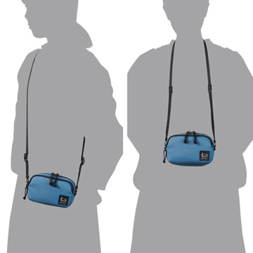 Chululu(チュルル) ホリデイ マルチポーチ M スティールブルー