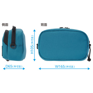 Chululu(チュルル) ホリデイ マルチポーチ M スティールブルー