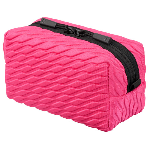 プラスシェル エンボス マルチポーチ ウェーブピンク