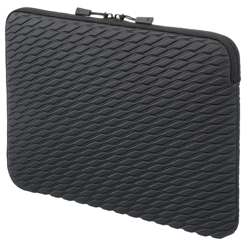 プラスシェル エンボス PCインナーケース 14インチ ウェーブブラック