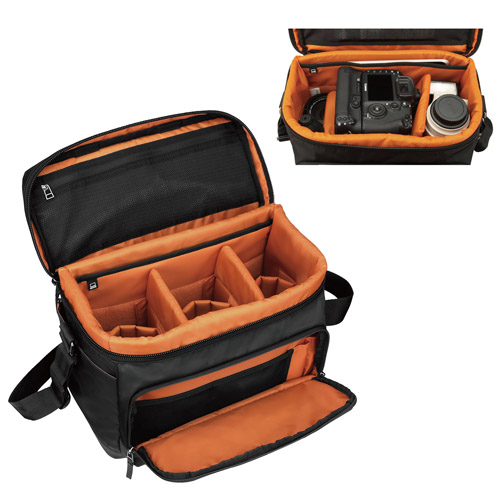 プラスシェル ブロス ショルダーバッグ L ブラック