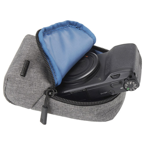 プラスシェル シティ04 カメラポーチ M グレー