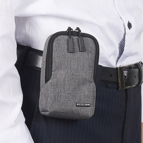 プラスシェル シティ04 カメラポーチ M グレー