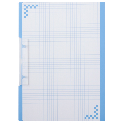 折り込み下敷き付 キャリーバインダー A4タテ ブルー