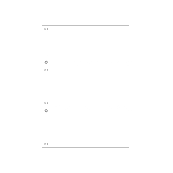 マルチプリンタ帳票 A4白紙3面6穴
