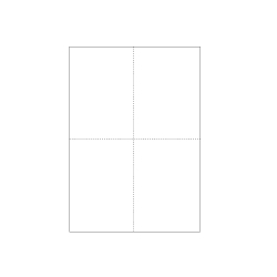 マルチプリンタ帳票 A4白紙4面