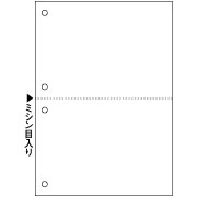 マルチプリンタ帳票 A5 白紙 2面 4穴