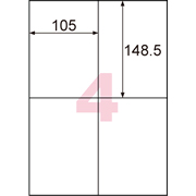 きれいにはがせるエコノミーラベル 4面
