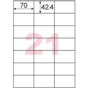きれいにはがせるエコノミーラベル 21面