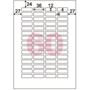 きれいにはがせるエコノミーラベル 60面 角丸