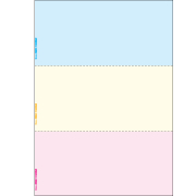 FSC（R）認証 マルチプリンタ帳票 A4 カラー 3面