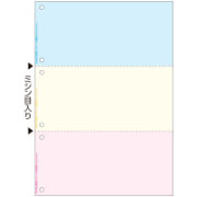 マルチプリンタ帳票 複写タイプ A4 ノーカーボン カラー 3面 6穴