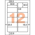 A4タックシール FSC森林認証紙 12面