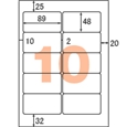 A4タックシール FSC森林認証紙 10面
