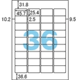 A4タックシール FSC森林認証紙 36面