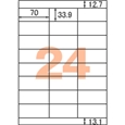 A4タックシール FSC森林認証紙 24面上下余白
