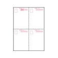 はがき A4 4面 郵便番号枠付（7桁）