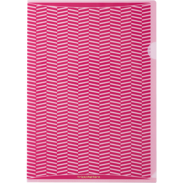 トリック！クリアフォルダ A4 ピンク