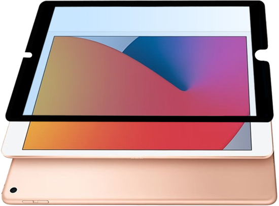 ブルーライトカットフィルム iPad 10.2 第7-9世代用 糊無し吸着式