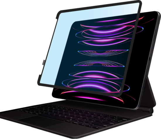 ブルーライトカットフィルム iPad Pro 11/Air 10.9用 糊無し吸着式