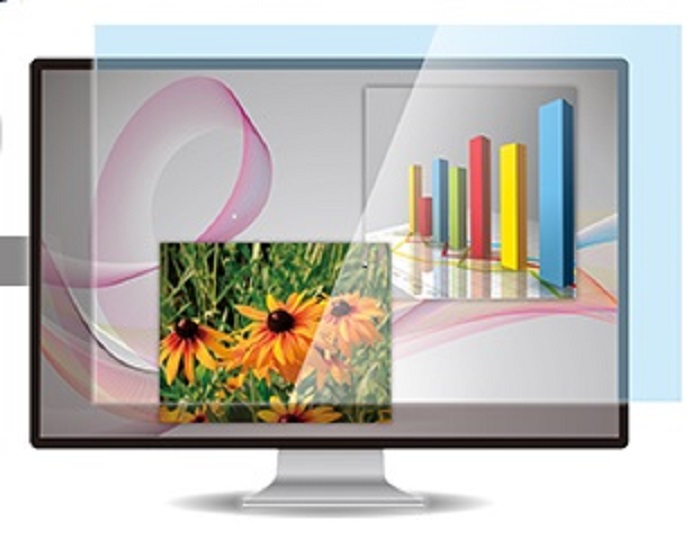 スリムベゼルモニター用フィルター ハイグレード DESK-CS 25.5インチ(16:10)樹脂ストッパー