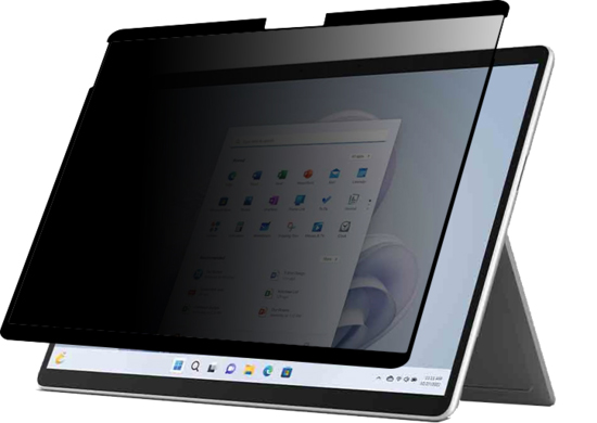 覗き見防止フィルム Surface Pro 9/Pro 8用 糊無し吸着式