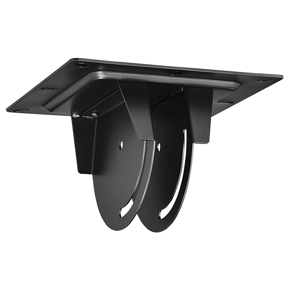 シングル・両面・マルチタイプ天吊金具用 スラブ取付金具(傾斜)/ブラック