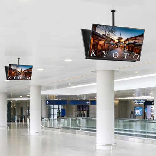 ツイン金具(両面) ~70V型/ブラック