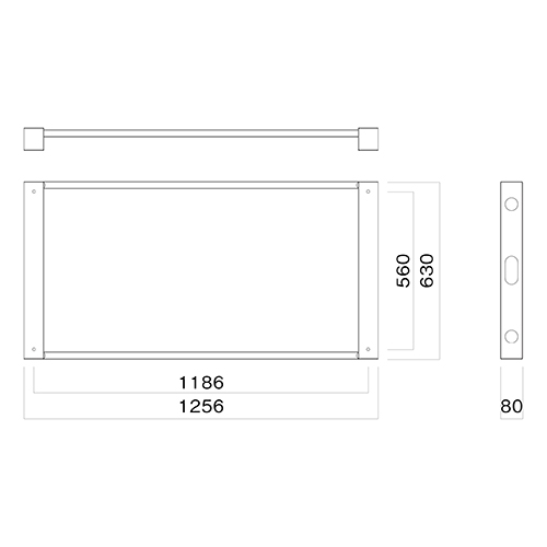 屋外ディスプレイ壁掛け金具 HMSシリーズ LG社・SAMSUNG社 55V型屋外用ディスプレイに対応