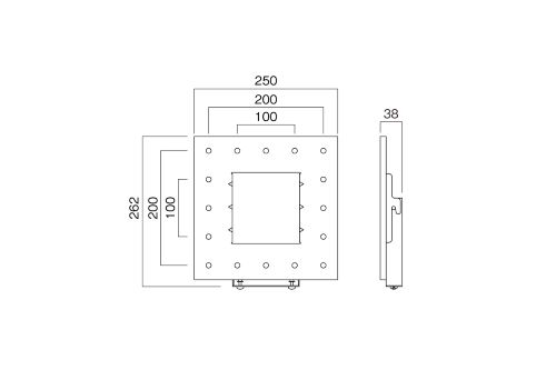 壁掛金具(角度固定タイプ) LHシリーズ ~50V型