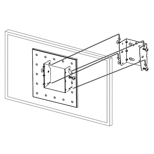 壁掛金具(前方チルトタイプ) LHシリーズ ~43V型