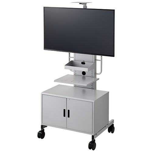 業務用ディスプレイスタンド PH-820シリーズ（可動脚タイプ） ～65V型まで対応/シルバー