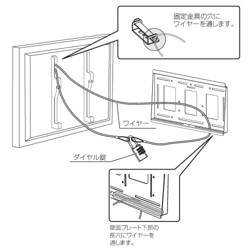 盗難防止用ワイヤー