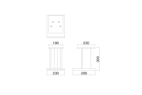 スピーカースタンド H300mm