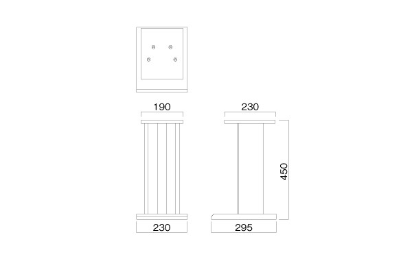 スピーカースタンド H450mm