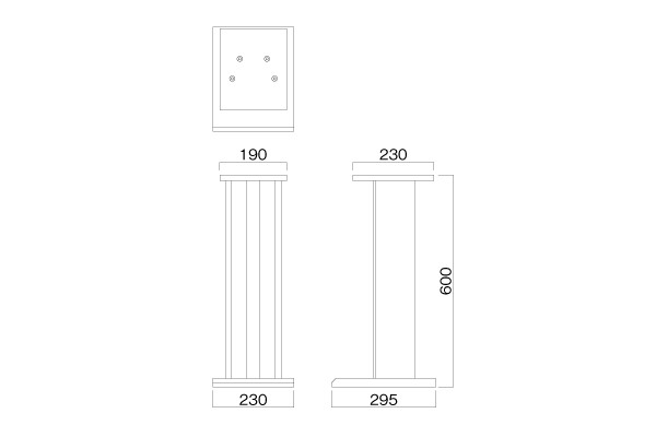 スピーカースタンド H600mm