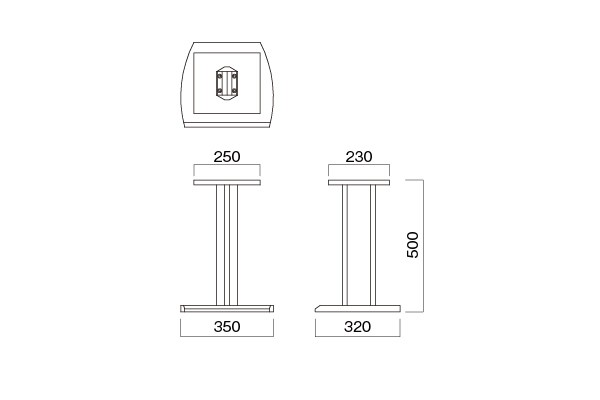 台座スピーカースタンド（2台1組）