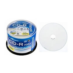 データ用CD-R 700MB 48倍速対応 50枚スピンドルケース プリンタブル